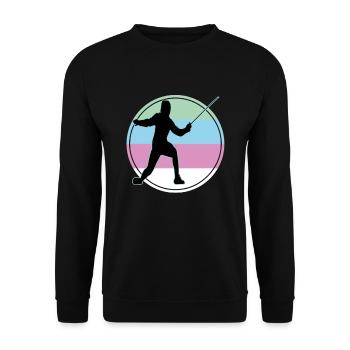 Fencing Fencing Sport Fencing - Unisex Sweatshirt - black - Front - Alina (178cm) & Michal (187cm)