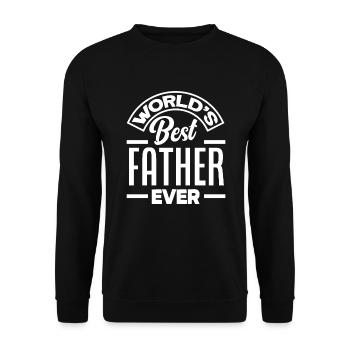 Papa Père Cadeau de la fête des pères - Sweat-shirt Unisexe - noir - Devant - Alina (178cm) & Michal (187cm)