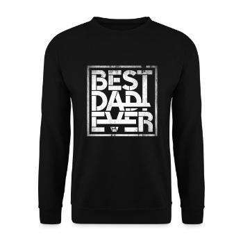 Papa Père Cadeau de la fête des pères - Sweat-shirt Unisexe - noir - Devant - Alina (178cm) & Michal (187cm)