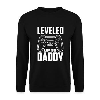 Papa Père Cadeau de la fête des pères - Sweat-shirt Unisexe - noir - Devant - Alina (178cm) & Michal (187cm)