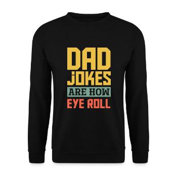 Papa Père Cadeau de la fête des pères - Sweat-shirt Unisexe - noir - Devant - Alina (178cm) & Michal (187cm)