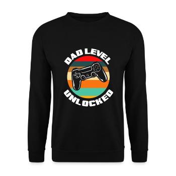 Papa Père Cadeau de la fête des pères - Sweat-shirt Unisexe - noir - Devant - Alina (178cm) & Michal (187cm)