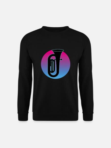 Tuba Spieler Tuba Musikinstrument - Unisex Pullover - Schwarz