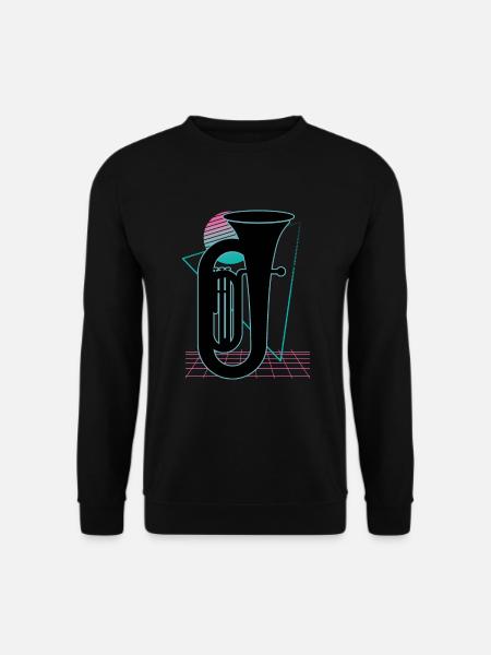 Tuba Spieler Tuba Musikinstrument - Unisex Pullover - Schwarz
