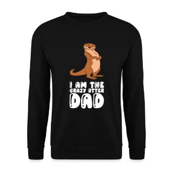Niedliche Otter-Wortspiele Und Otter-Witze - Unisex Pullover - Schwarz - Vorne - Alina (178cm) & Michal (187cm)