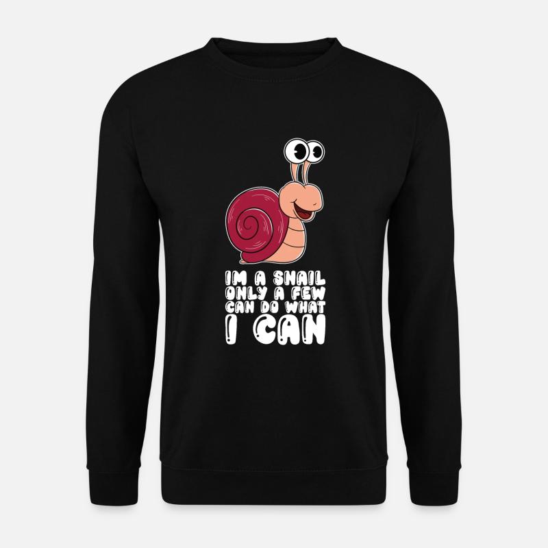I am a snail - Unisex Sweatshirt - black