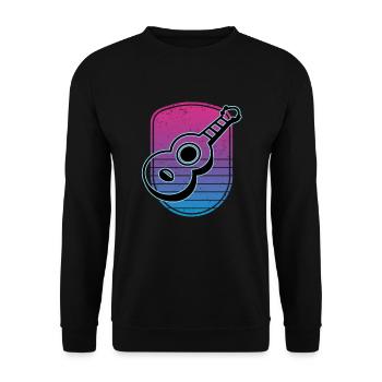 Ukulélés Vitage - Sweat-shirt Unisexe - noir - Devant - Alina (178cm) & Michal (187cm)