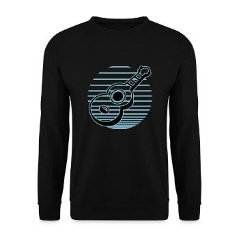 Ukulélés Vitage - Sweat-shirt Unisexe - noir - Devant - Alina (178cm) & Michal (187cm)