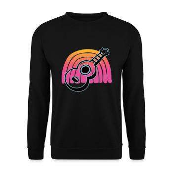 Ukulélés Vitage - Sweat-shirt Unisexe - noir - Devant - Alina (178cm) & Michal (187cm)
