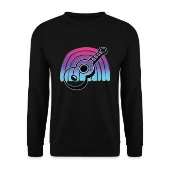 Ukulélés Vitage - Sweat-shirt Unisexe - noir - Devant - Alina (178cm) & Michal (187cm)