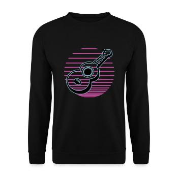 Ukulélés Vitage - Sweat-shirt Unisexe - noir - Devant - Alina (178cm) & Michal (187cm)