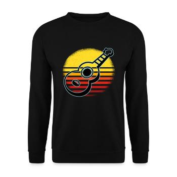 Ukulélés Vitage - Sweat-shirt Unisexe - noir - Devant - Alina (178cm) & Michal (187cm)