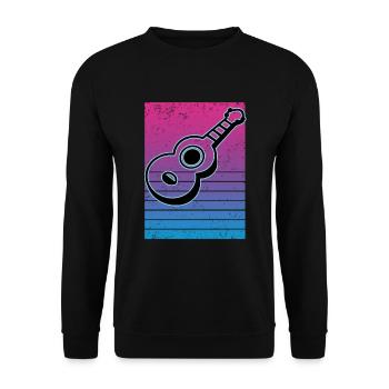 Ukulélés Vitage - Sweat-shirt Unisexe - noir - Devant - Alina (178cm) & Michal (187cm)