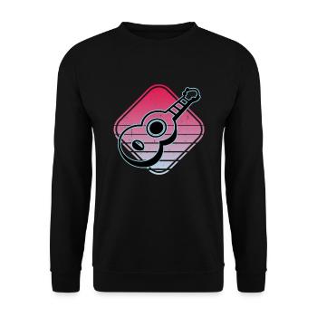 Ukulélés Vitage - Sweat-shirt Unisexe - noir - Devant - Alina (178cm) & Michal (187cm)
