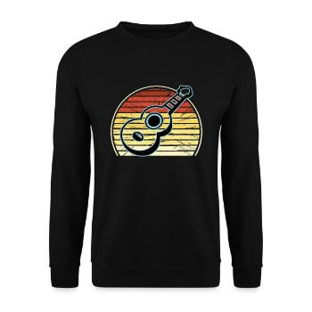 Ukulélés Vitage - Sweat-shirt Unisexe - noir - Devant - Alina (178cm) & Michal (187cm)