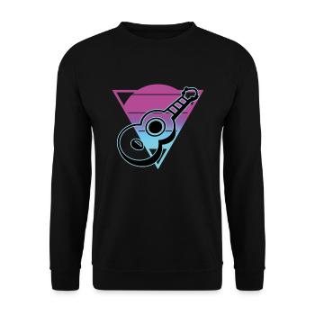 Ukulélés Vitage - Sweat-shirt Unisexe - noir - Devant - Alina (178cm) & Michal (187cm)