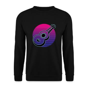Ukulélés Vitage - Sweat-shirt Unisexe - noir - Devant - Alina (178cm) & Michal (187cm)