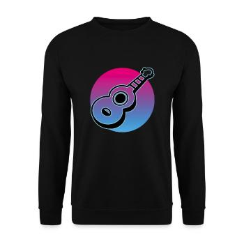 Ukulélés Vitage - Sweat-shirt Unisexe - noir - Devant - Alina (178cm) & Michal (187cm)