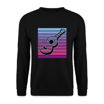 Ukulélés Vitage - Sweat-shirt Unisexe - noir - Devant - Alina (178cm) & Michal (187cm)