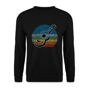 Ukulélés Vitage - Sweat-shirt Unisexe - noir - Devant - Alina (178cm) & Michal (187cm)