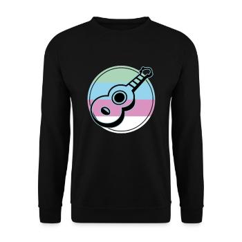 Ukulélés Vitage - Sweat-shirt Unisexe - noir - Devant - Alina (178cm) & Michal (187cm)