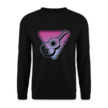 Ukulélés Vitage - Sweat-shirt Unisexe - noir - Devant - Alina (178cm) & Michal (187cm)