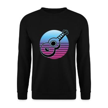 Ukulélés Vitage - Sweat-shirt Unisexe - noir - Devant - Alina (178cm) & Michal (187cm)