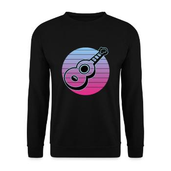 Ukulélés Vitage - Sweat-shirt Unisexe - noir - Devant - Alina (178cm) & Michal (187cm)