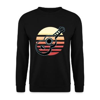 Ukulélés Vitage - Sweat-shirt Unisexe - noir - Devant - Alina (178cm) & Michal (187cm)