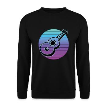 Ukulélés Vitage - Sweat-shirt Unisexe - noir - Devant - Alina (178cm) & Michal (187cm)
