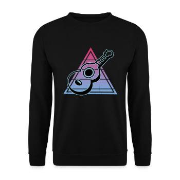 Ukulélés Vitage - Sweat-shirt Unisexe - noir - Devant - Alina (178cm) & Michal (187cm)