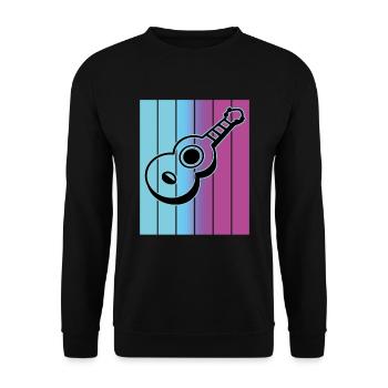 Ukulélés Vitage - Sweat-shirt Unisexe - noir - Devant - Alina (178cm) & Michal (187cm)