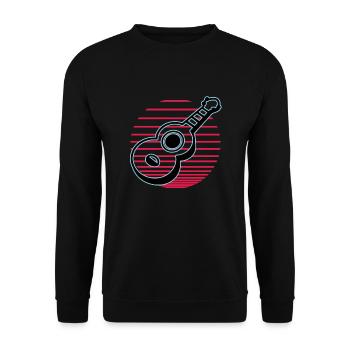 Ukulélés Vitage - Sweat-shirt Unisexe - noir - Devant - Alina (178cm) & Michal (187cm)