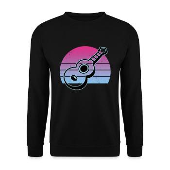 Ukulélés Vitage - Sweat-shirt Unisexe - noir - Devant - Alina (178cm) & Michal (187cm)