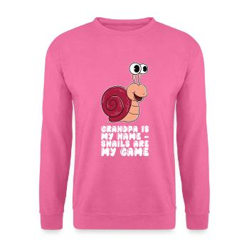 Grand-père est mon nom Escargots - Sweat-shirt Unisexe - rose - Devant