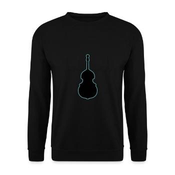 Contrebasse - Sweat-shirt Unisexe - noir - Devant - Alina (178cm) & Michal (187cm)