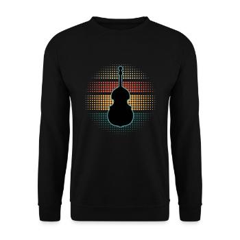 Contrebasse - Sweat-shirt Unisexe - noir - Devant - Alina (178cm) & Michal (187cm)