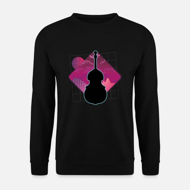 Kontrabass - Unisex Pullover - Schwarz