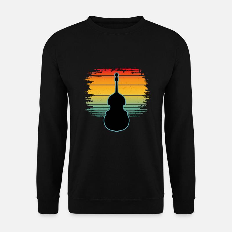 Kontrabass - Unisex Pullover - Schwarz