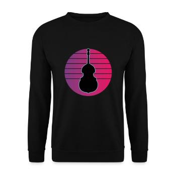 Contrebasse - Sweat-shirt Unisexe - noir - Devant - Alina (178cm) & Michal (187cm)