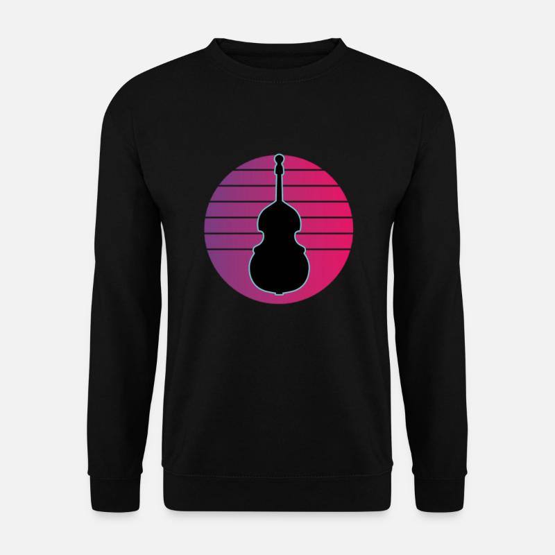 Kontrabass - Unisex Pullover - Schwarz