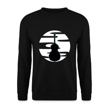 Contrebasse - Sweat-shirt Unisexe - noir - Devant - Alina (178cm) & Michal (187cm)