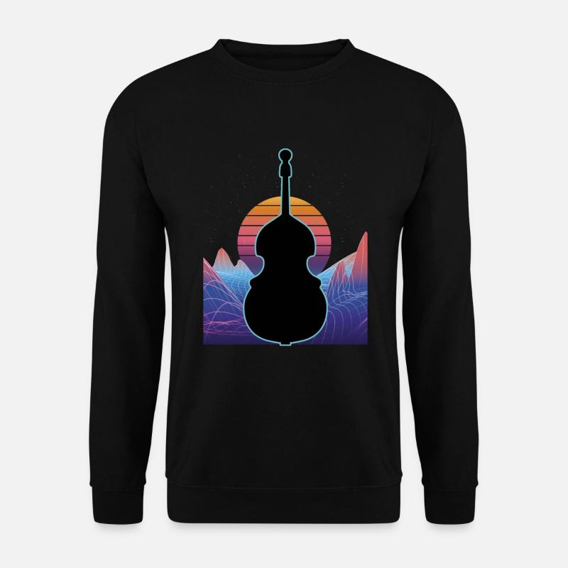 Kontrabass - Unisex Pullover - Schwarz