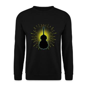 Contrebasse - Sweat-shirt Unisexe - noir - Devant - Alina (178cm) & Michal (187cm)