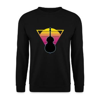 Contrebasse - Sweat-shirt Unisexe - noir - Devant - Alina (178cm) & Michal (187cm)