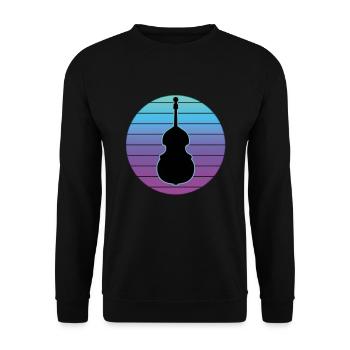 Contrebasse - Sweat-shirt Unisexe - noir - Devant - Alina (178cm) & Michal (187cm)