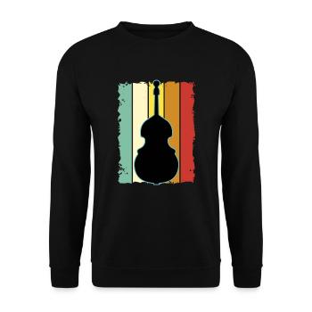 Contrebasse - Sweat-shirt Unisexe - noir - Devant - Alina (178cm) & Michal (187cm)