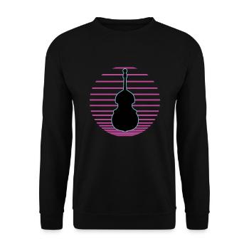 Contrebasse - Sweat-shirt Unisexe - noir - Devant - Alina (178cm) & Michal (187cm)