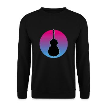 Contrebasse - Sweat-shirt Unisexe - noir - Devant - Alina (178cm) & Michal (187cm)
