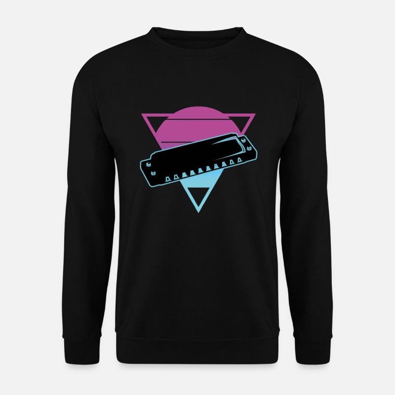 Mundharmonika - Unisex Pullover - Schwarz